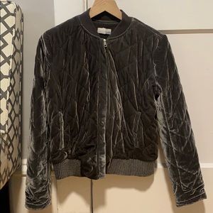 Velvet Bomber Jacket